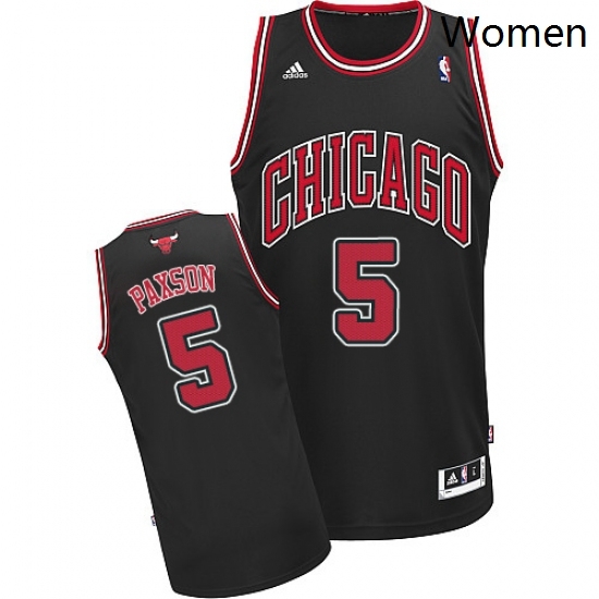 Womens Adidas Chicago Bulls 5 John Paxson Swingman Black Alternate NBA Jersey Womens Adidas Chicago Bulls 5 John Paxson Swingman Black Alternate NBA Jersey