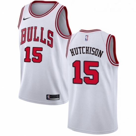 Womens Nike Chicago Bulls 15 Chandler Hutchison Swingman White NBA Jersey Association Edition Womens Nike Chicago Bulls 15 Chandler Hutchison Swingman White NBA Jersey Association Edition