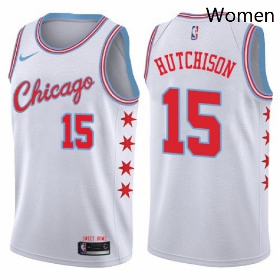 Womens Nike Chicago Bulls 15 Chandler Hutchison Swingman White NBA Jersey City Edition Womens Nike Chicago Bulls 15 Chandler Hutchison Swingman White NBA Jersey City Edition