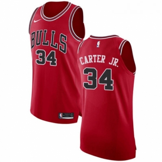 Womens Nike Chicago Bulls 34 Wendell Carter Jr Authentic Red NBA Jersey Icon Edition Womens Nike Chicago Bulls 34 Wendell Carter Jr Authentic Red NBA Jersey Icon Edition