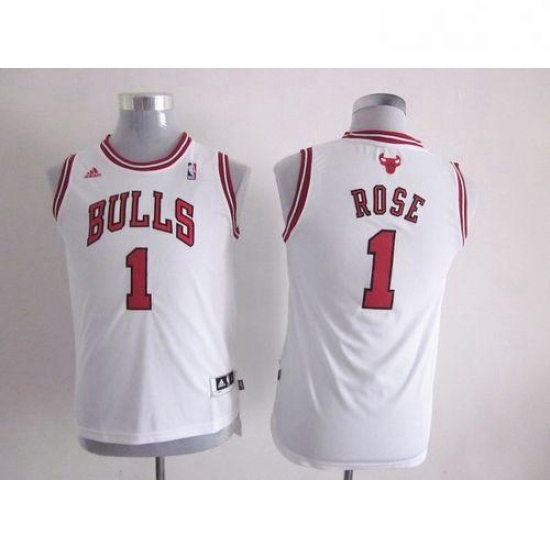 Bulls 1 Derrick Rose White Stitched Youth NBA Jersey Bulls 1 Derrick Rose White Stitched Youth NBA Jersey