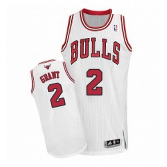 Youth Adidas Chicago Bulls 2 Jerian Grant Authentic White Home NBA Jersey Youth Adidas Chicago Bulls 2 Jerian Grant Authentic White Home NBA Jersey