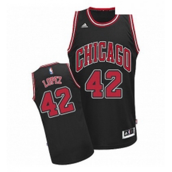 Youth Adidas Chicago Bulls 42 Robin Lopez Swingman Black Alternate NBA Jersey Youth Adidas Chicago Bulls 42 Robin Lopez Swingman Black Alternate NBA Jersey