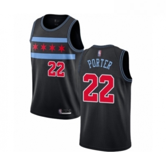 Youth Chicago Bulls 22 Otto Porter Swingman Black Basketball Jersey City Edition Youth Chicago Bulls 22 Otto Porter Swingman Black Basketball Jersey City Edition
