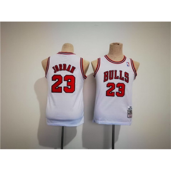 Youth Chicago Bulls 23 Michael Jordan White Stitched Basketball Jersey Youth Chicago Bulls 23 Michael Jordan White Stitched Basketball Jersey