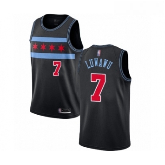 Youth Chicago Bulls 7 Timothe Luwawu Swingman Black Basketball Jersey City Edition Youth Chicago Bulls 7 Timothe Luwawu Swingman Black Basketball Jersey City Edition