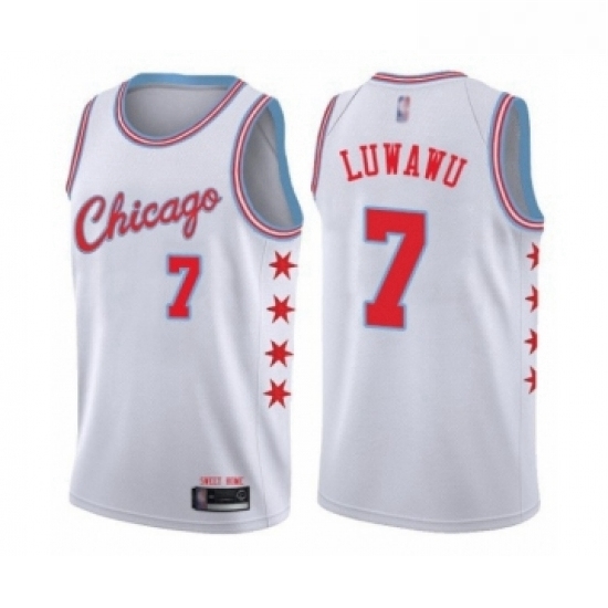 Youth Chicago Bulls 7 Timothe Luwawu Swingman White Basketball Jersey City Edition Youth Chicago Bulls 7 Timothe Luwawu Swingman White Basketball Jersey City Edition
