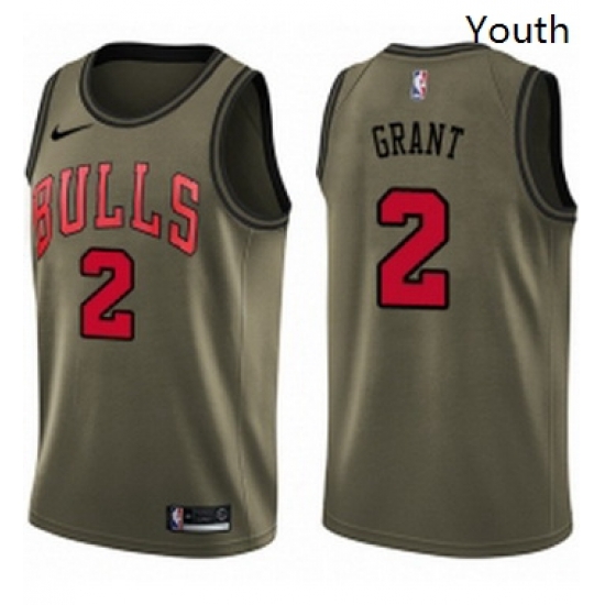 Youth Nike Chicago Bulls 2 Jerian Grant Swingman Green Salute to Service NBA Jersey Youth Nike Chicago Bulls 2 Jerian Grant Swingman Green Salute to Service NBA Jersey