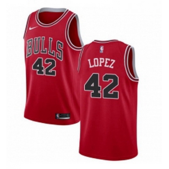 Youth Nike Chicago Bulls 42 Robin Lopez Swingman Red Road NBA Jersey Icon Edition Youth Nike Chicago Bulls 42 Robin Lopez Swingman Red Road NBA Jersey Icon Edition