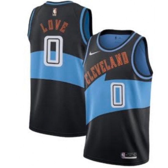 Men Cleveland Cavaliers 0 Kevin Love Black Blue Stitched Basketball Jersey Men Cleveland Cavaliers 0 Kevin Love Black Blue Stitched Basketball Jersey