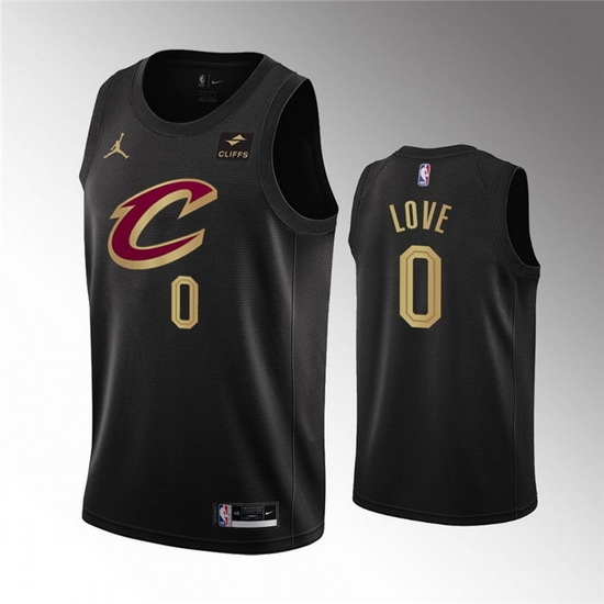 Men Cleveland Cavaliers 0 Kevin Love Black Statement Edition Stitched Basketball Jersey Men Cleveland Cavaliers 0 Kevin Love Black Statement Edition Stitched Basketball Jersey