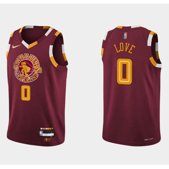 Men Cleveland Cavaliers 0 Kevin Love Wine Red 2021 2022 75th Anniversary City Edition Swingman Stitched Jersey Men Cleveland Cavaliers 0 Kevin Love Wine Red 2021 2022 75th Anniversary City Edition Swingman Stitched Jersey