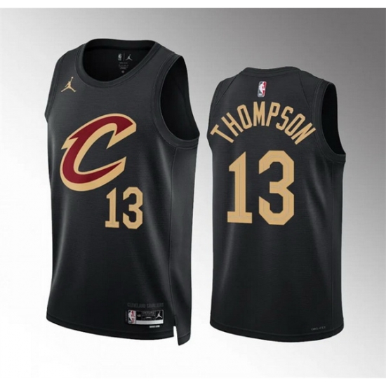 Men Cleveland Cavaliers 13 Tristan Thompson Black Statement Edition Stitched Jersey Men Cleveland Cavaliers 13 Tristan Thompson Black Statement Edition Stitched Jersey