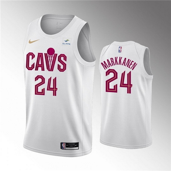 Men Cleveland Cavaliers 24 Lauri Markkanen Association Edition Stitched Basketball Jersey Men Cleveland Cavaliers 24 Lauri Markkanen Association Edition Stitched Basketball Jersey