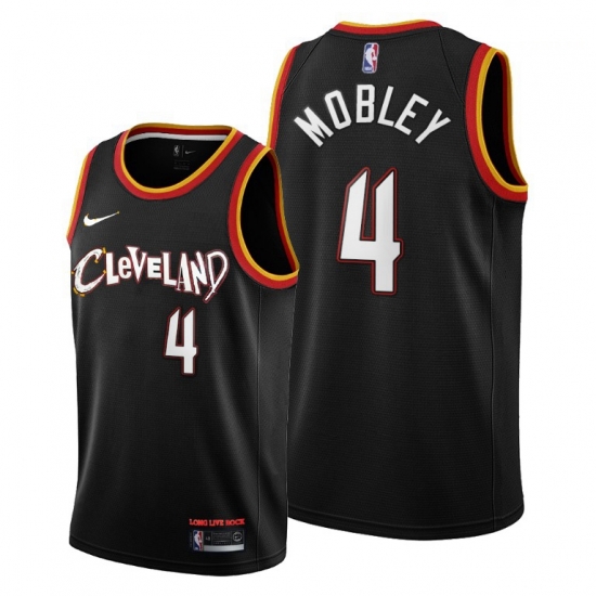 Men Cleveland Cavaliers 4 Evan Mobley Black Jerseys Men Cleveland Cavaliers 4 Evan Mobley Black Jerseys