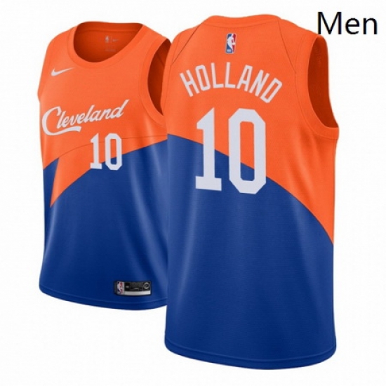 Men NBA 2018 19 Cleveland Cavaliers 10 John Holland City Edition Blue Jersey Men NBA 2018 19 Cleveland Cavaliers 10 John Holland City Edition Blue Jersey