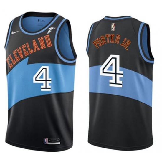 Men Nike Cleveland Cavaliers 4 KEVIN PORTER JR Black NBA Jersey Men Nike Cleveland Cavaliers 4 KEVIN PORTER JR Black NBA Jersey