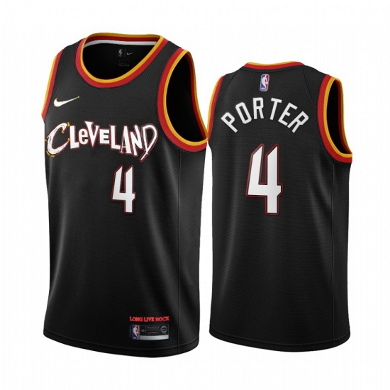 Men Nike Cleveland Cavaliers 4 Kevin Porter Jr Black NBA Swingman 2020 21 City Edition Jersey Men Nike Cleveland Cavaliers 4 Kevin Porter Jr Black NBA Swingman 2020 21 City Edition Jersey