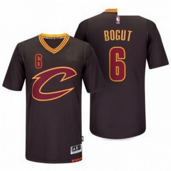 Mens Cleveland Cavaliers 6 Andrew Bogut adidas Black Player Swingman Sleeved Jersey Mens Cleveland Cavaliers 6 Andrew Bogut adidas Black Player Swingman Sleeved Jersey