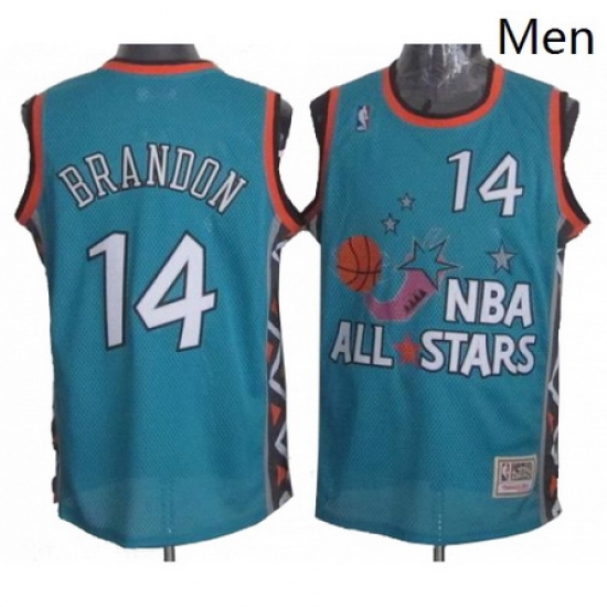 Mens Mitchell and Ness Cleveland Cavaliers 14 Terrell Brandon Authentic Light Blue 1996 All Star Throwback NBA Jersey Mens Mitchell and Ness Cleveland Cavaliers 14 Terrell Brandon Authentic Light Blue 1996 All Star Throwback NBA Jersey