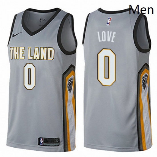 Mens Nike Cleveland Cavaliers 0 Kevin Love Swingman Gray NBA Jersey City Edition Mens Nike Cleveland Cavaliers 0 Kevin Love Swingman Gray NBA Jersey City Edition