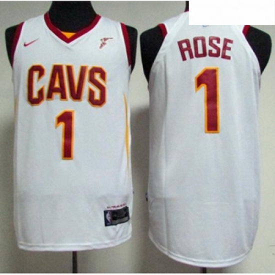 Mens Nike Cleveland Cavaliers 1 Derrick Rose White NBA Swingman Association Edition Jersey Mens Nike Cleveland Cavaliers 1 Derrick Rose White NBA Swingman Association Edition Jersey