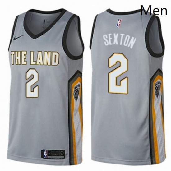 Mens Nike Cleveland Cavaliers 2 Collin Sexton Swingman Gray NBA Jersey City Edition Mens Nike Cleveland Cavaliers 2 Collin Sexton Swingman Gray NBA Jersey City Edition