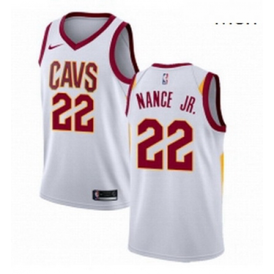 Mens Nike Cleveland Cavaliers 22 Larry Nance Jr Authentic White NBA Jersey Association Edition Mens Nike Cleveland Cavaliers 22 Larry Nance Jr Authentic White NBA Jersey Association Edition