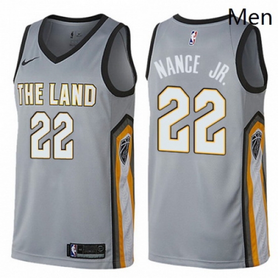 Mens Nike Cleveland Cavaliers 22 Larry Nance Jr Swingman Gray NBA Jersey City Edition Mens Nike Cleveland Cavaliers 22 Larry Nance Jr Swingman Gray NBA Jersey City Edition