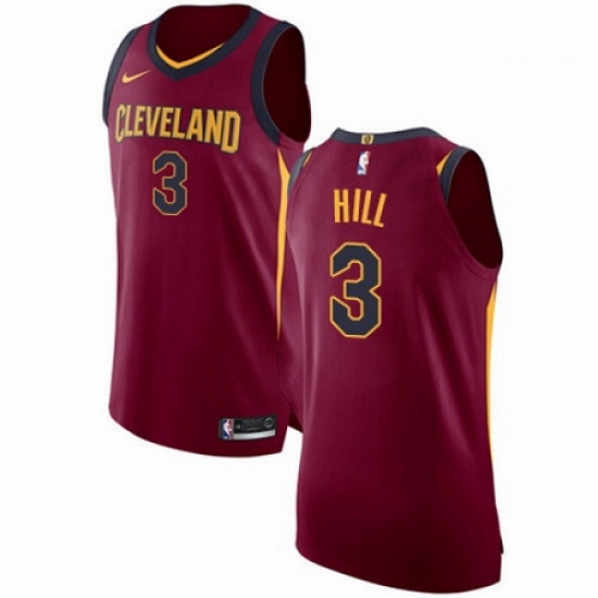 Mens Nike Cleveland Cavaliers 3 George Hill Authentic Maroon NBA Jersey Icon Edition Mens Nike Cleveland Cavaliers 3 George Hill Authentic Maroon NBA Jersey Icon Edition