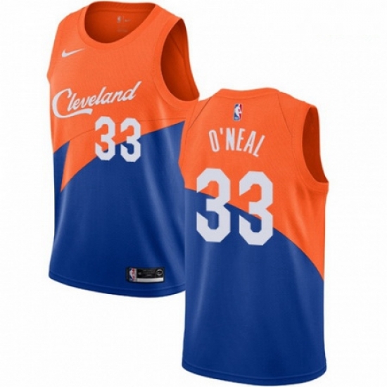 Mens Nike Cleveland Cavaliers 33 Shaquille ONeal Swingman Blue NBA Jersey City Editi Mens Nike Cleveland Cavaliers 33 Shaquille ONeal Swingman Blue NBA Jersey City Editi