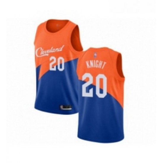 Womens Cleveland Cavaliers 20 Brandon Knight Swingman Blue Basketball Jersey City Edition Womens Cleveland Cavaliers 20 Brandon Knight Swingman Blue Basketball Jersey City Edition