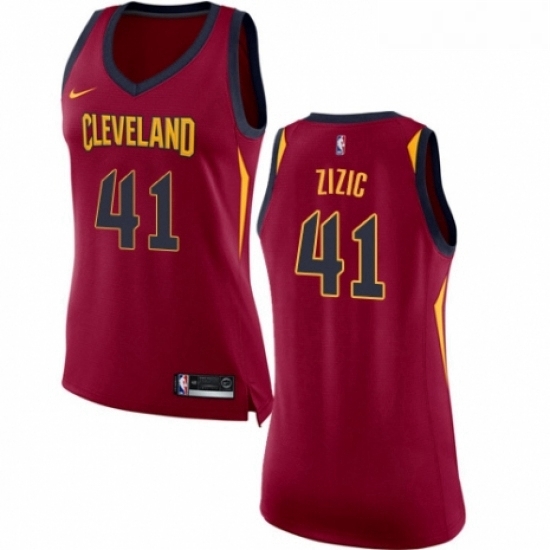 Womens Nike Cleveland Cavaliers 41 Ante Zizic Authentic Maroon NBA Jersey Icon Edition Womens Nike Cleveland Cavaliers 41 Ante Zizic Authentic Maroon NBA Jersey Icon Edition