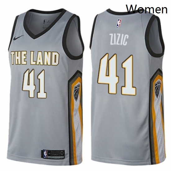 Womens Nike Cleveland Cavaliers 41 Ante Zizic Swingman Gray NBA Jersey City Edition Womens Nike Cleveland Cavaliers 41 Ante Zizic Swingman Gray NBA Jersey City Edition
