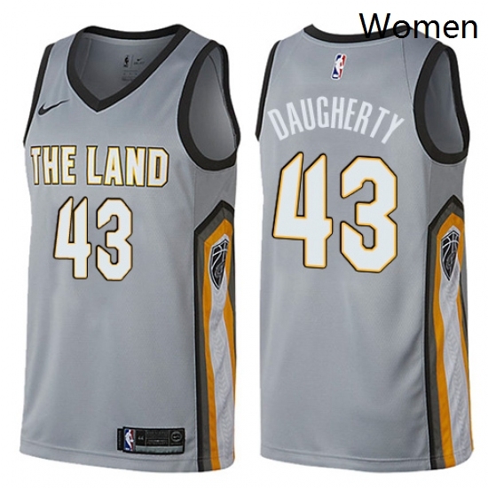 Womens Nike Cleveland Cavaliers 43 Brad Daugherty Swingman Gray NBA Jersey City Edition Womens Nike Cleveland Cavaliers 43 Brad Daugherty Swingman Gray NBA Jersey City Edition