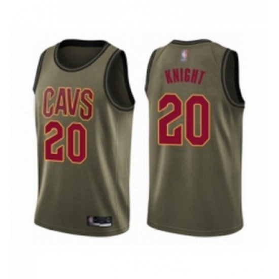 Youth Cleveland Cavaliers 20 Brandon Knight Swingman Green Salute to Service Basketball Jersey Youth Cleveland Cavaliers 20 Brandon Knight Swingman Green Salute to Service Basketball Jersey