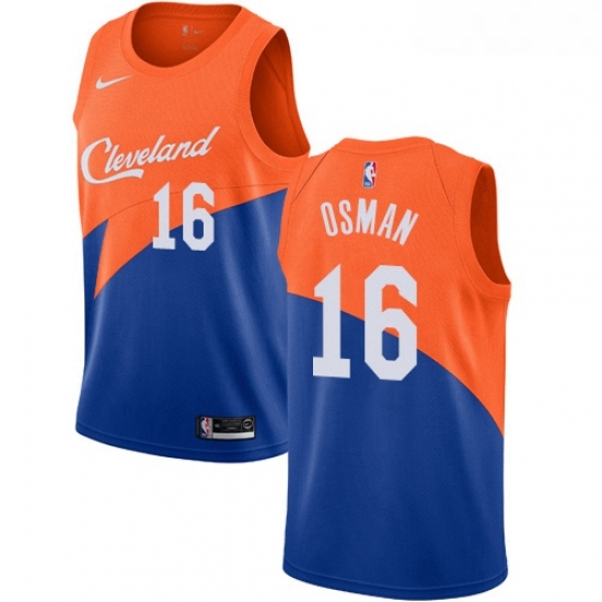 Youth Nike Cleveland Cavaliers 16 Cedi Osman Swingman Blue NBA Jersey City Edition Youth Nike Cleveland Cavaliers 16 Cedi Osman Swingman Blue NBA Jersey City Edition
