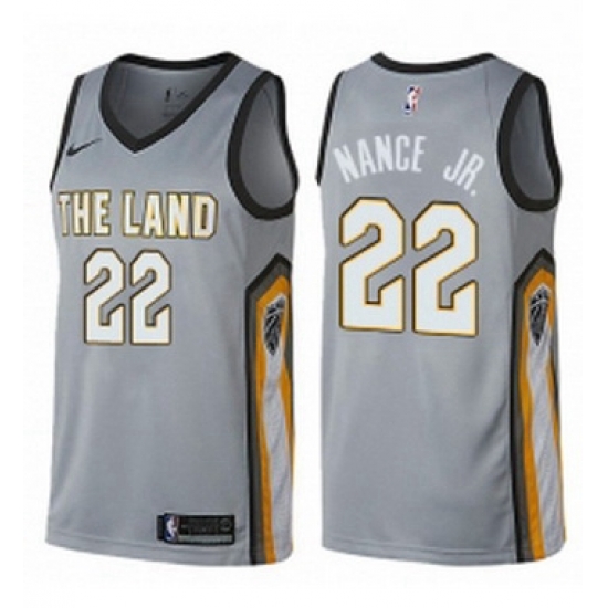 Youth Nike Cleveland Cavaliers 22 Larry Nance Jr Swingman Gray NBA Jersey City Edition Youth Nike Cleveland Cavaliers 22 Larry Nance Jr Swingman Gray NBA Jersey City Edition