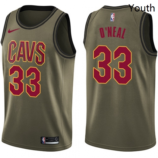 Youth Nike Cleveland Cavaliers 33 Shaquille ONeal Swingman Green Salute to Service NBA Jersey Youth Nike Cleveland Cavaliers 33 Shaquille ONeal Swingman Green Salute to Service NBA Jersey