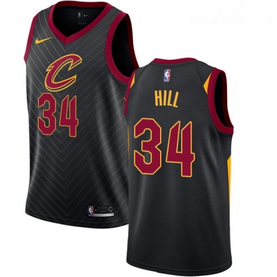 Youth Nike Cleveland Cavaliers 34 Tyrone Hill Swingman Black Alternate NBA Jersey Statement Edition Youth Nike Cleveland Cavaliers 34 Tyrone Hill Swingman Black Alternate NBA Jersey Statement Edition