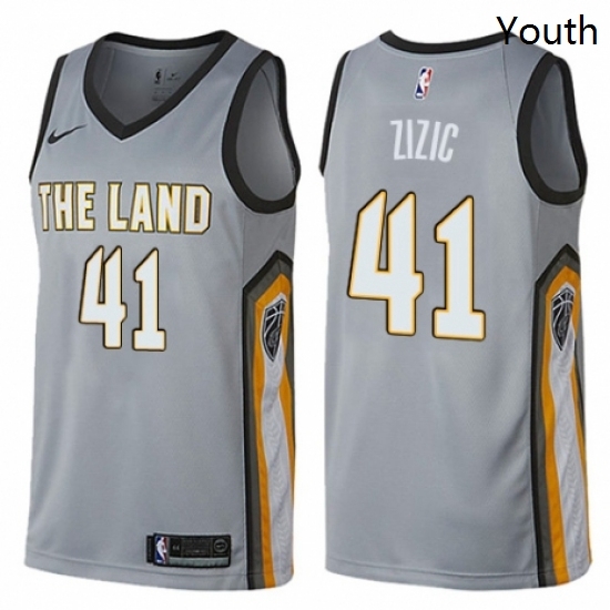 Youth Nike Cleveland Cavaliers 41 Ante Zizic Swingman Gray NBA Jersey City Edition Youth Nike Cleveland Cavaliers 41 Ante Zizic Swingman Gray NBA Jersey City Edition
