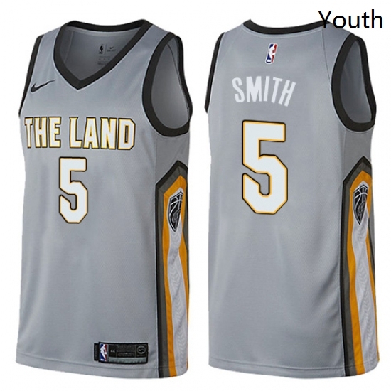 Youth Nike Cleveland Cavaliers 5 JR Smith Swingman Gray NBA Jersey City Edition Youth Nike Cleveland Cavaliers 5 JR Smith Swingman Gray NBA Jersey City Edition