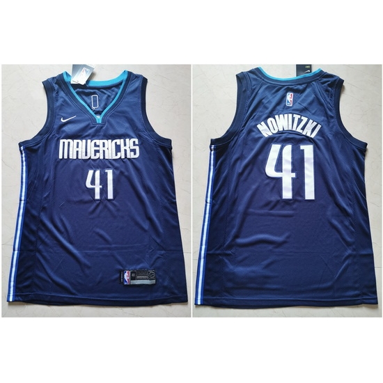 Mavericks 41 Dirk Nowitzki Navy Nike Swingman Jerseys