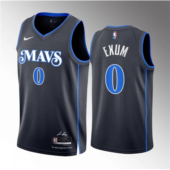 Men Dallas Mavericks 0 Dante Exum Black 2023 24 City Edition Stitched Basketball Jersey Men Dallas Mavericks 0 Dante Exum Black 2023 24 City Edition Stitched Basketball Jersey