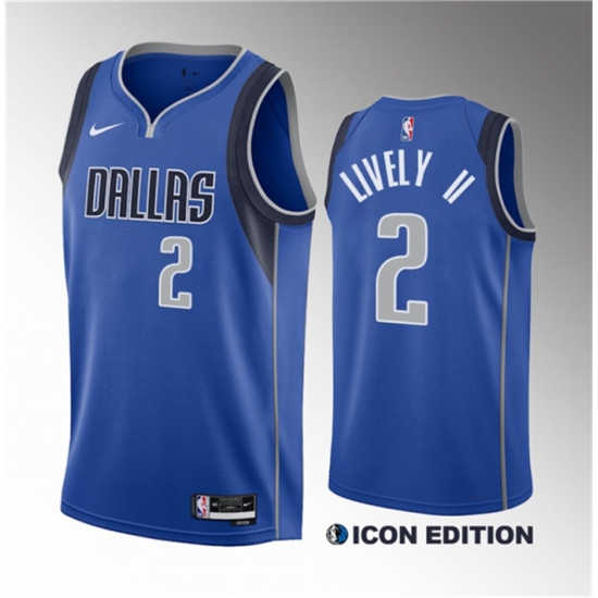 Men Dallas Mavericks 2 Dereck Lively II Blue 2023 Draft Icon Edition Stitched Basketball Jersey Men Dallas Mavericks 2 Dereck Lively II Blue 2023 Draft Icon Edition Stitched Basketball Jersey