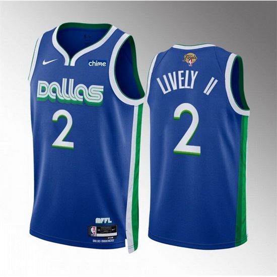 Men Dallas Mavericks 2 Dereck Lively II Blue 2024 Finals City Edition Stitched Basketball Jersey Men Dallas Mavericks 2 Dereck Lively II Blue 2024 Finals City Edition Stitched Basketball Jersey