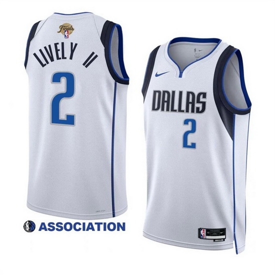 Men Dallas Mavericks 2 Dereck Lively II White 2024 Finals Association Edition Stitched Basketball Jersey Men Dallas Mavericks 2 Dereck Lively II White 2024 Finals Association Edition Stitched Basketball Jersey
