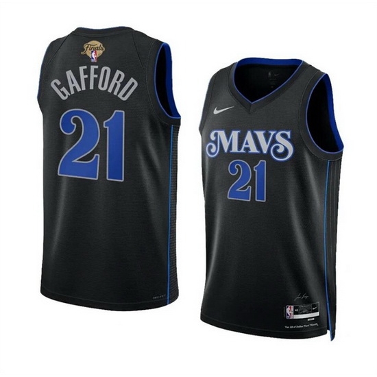Men Dallas Mavericks 21 Daniel Gafford Black 2024 Finals City Edition Stitched Basketball Jersey Men Dallas Mavericks 21 Daniel Gafford Black 2024 Finals City Edition Stitched Basketball Jersey