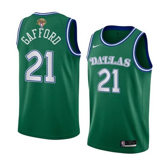 Men Dallas Mavericks 21 Daniel Gafford Green 2024 Finals Classic Edition Stitched Basketball Jersey Men Dallas Mavericks 21 Daniel Gafford Green 2024 Finals Classic Edition Stitched Basketball Jersey
