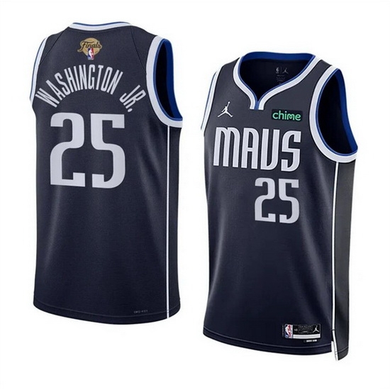 Men Dallas Mavericks 25 P J Washington Jr Navy 2024 Finals Statement Edition Stitched Basketball Jersey Men Dallas Mavericks 25 P J Washington Jr Navy 2024 Finals Statement Edition Stitched Basketball Jersey